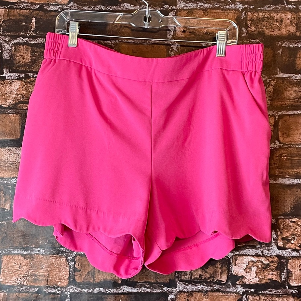 NY & Co. Pink Scalloped Shorts
